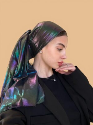 כותנה דגם ללין שחור