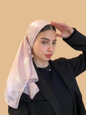 כותנה דגם ללין ורוד עתיק